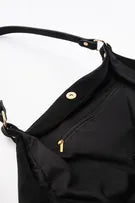 Faux suede tote bag