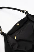 Faux suede tote bag