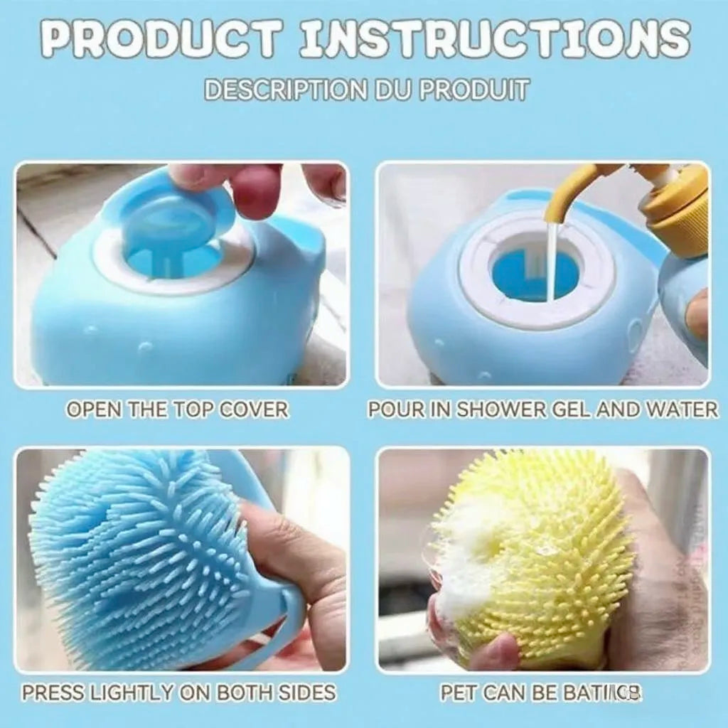 Pet Shampoo Massage Brush